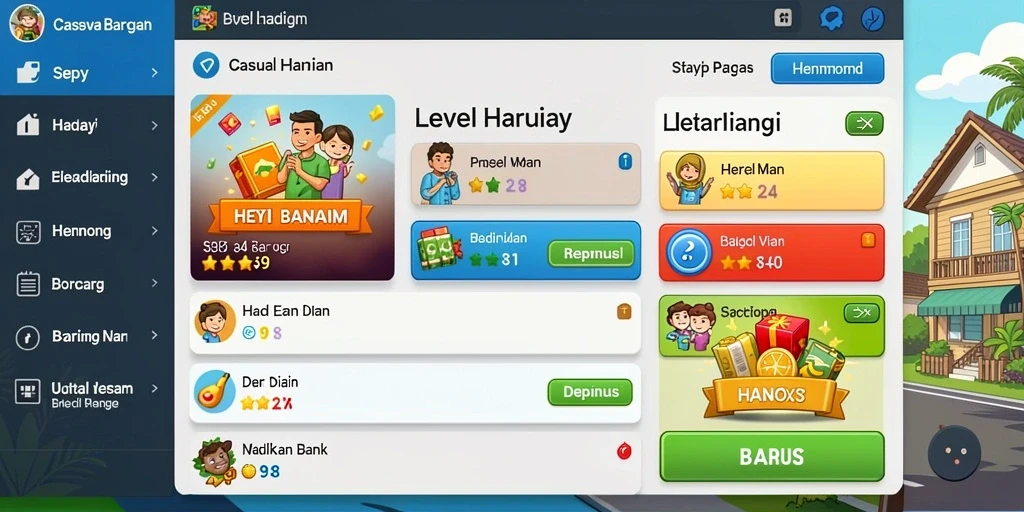 Tampilan awal yang menarik dan intuitif.