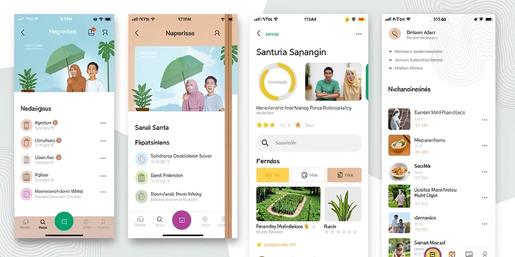 Tampilan awal aplikasi SEDUNIATOTO yang menarik.