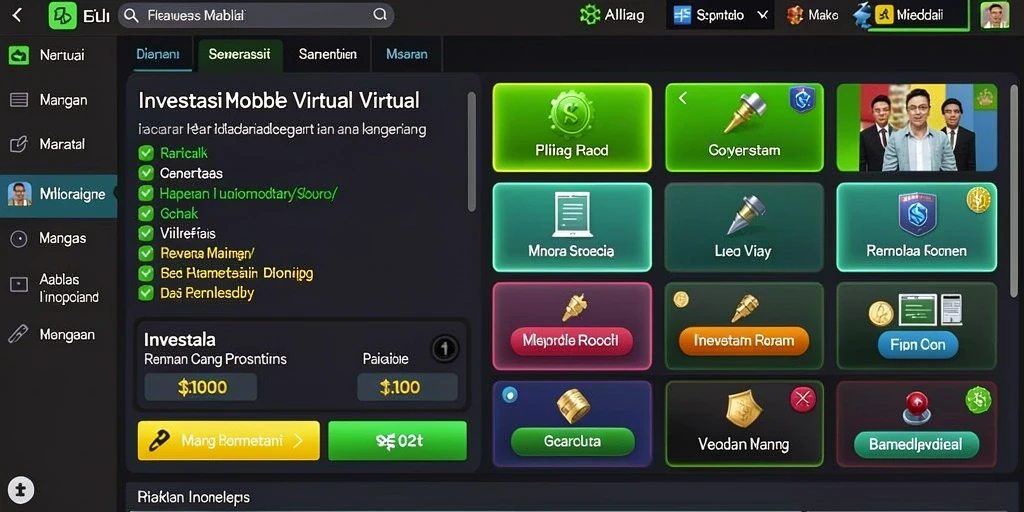 Screenshot V21 menampilkan dunia fantasi yang luar biasa.