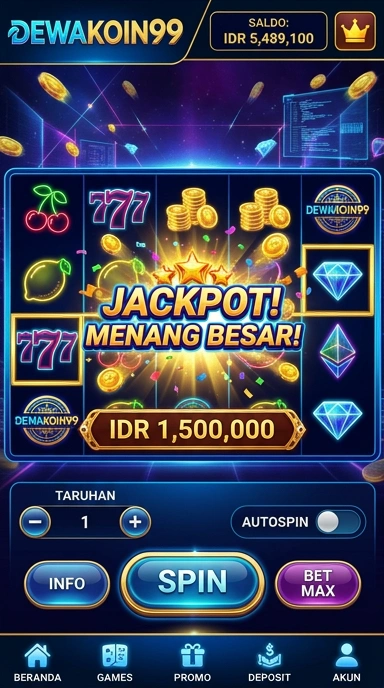 Pratinjau antarmuka dewakoin99 — aplikasi APK resmi Android v5.5.9